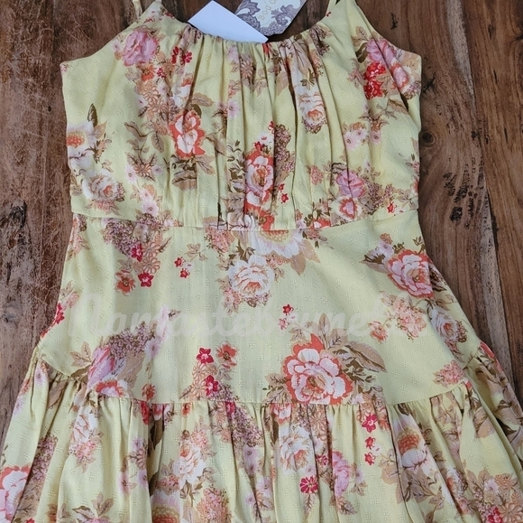 NWT $98 Band of Gypsies Boho Floral Tiered Dress - Picture 13 of 17